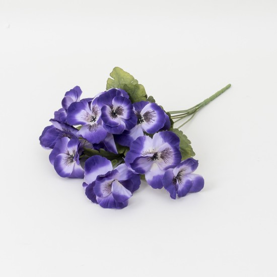 Buchet panselute artificiale, culoare mov, H 35 cm, B.S.P. / SL205_4