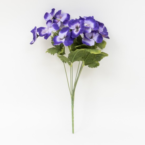 Buchet panselute artificiale, culoare mov, H 35 cm, B.S.P. / SL205_4
