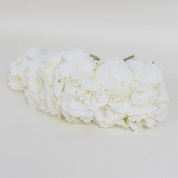 Buchet 6 fire hortensie, culoare crem, H 40 cm, B.S.P. / SL221_1