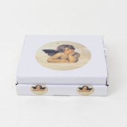 Set 24 ingerasi ceramica, culaore alb, 5x3 cm, B.S.P. / SL226