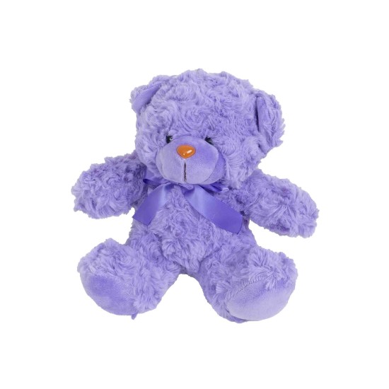 Ursulet din plus, culoare mov, H 18 cm, B.S.P. / SL230_1
