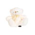 Ursulet din plus, culoare alb, H 18 cm, B.S.P. / SL230_4