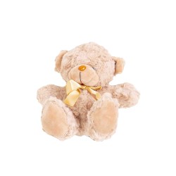 Ursulet din plus, culoare maro deschis, H 18 cm, B.S.P. / SL230_5