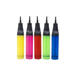 Pompa pentru umflat baloane, manuala, 27x4 cm, culoare galben, SL328_G