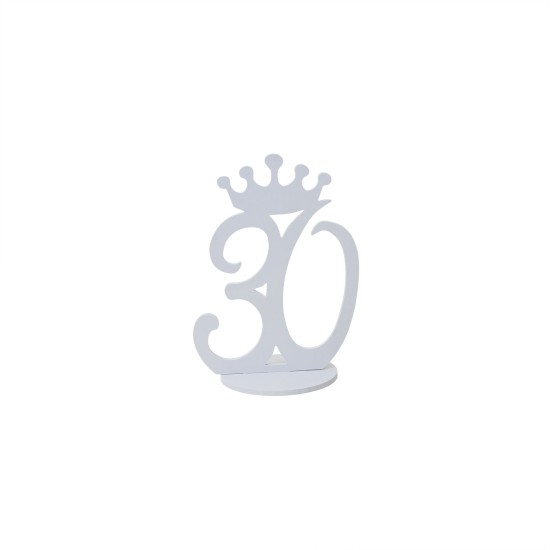 Set numere masa, 1-30, culoare alb, H 30 cm, B.S.P. / SL271