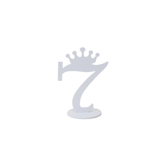 Set numere masa, 1-30, culoare alb, H 30 cm, B.S.P. / SL271