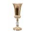 Suport pentru flori, din metal, auriu, 19x19x48 cm / SL278