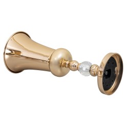 Suport pentru flori, din metal, auriu, 19x19x48 cm / SL278