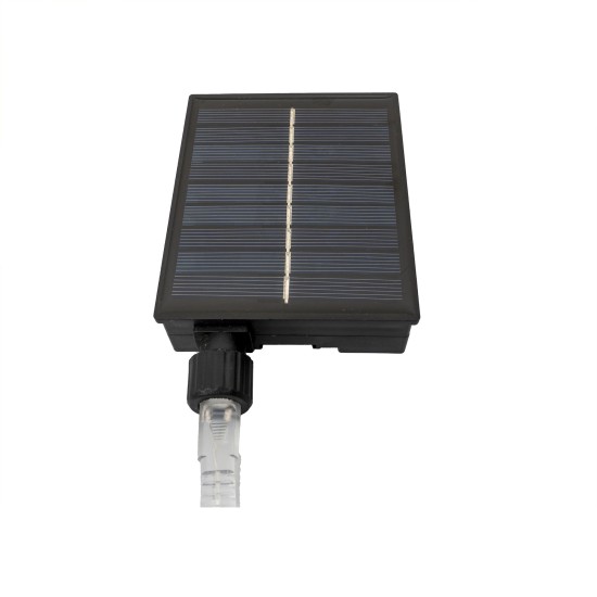 Instalatie LED, forma brad, panou solar, 200 LED, lumina calda, 180 cm, B.S.P. /SL299