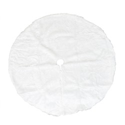 Covor pentru brad, din blanita sintetica, culoare alb, 1m, B.S.P. / SL304