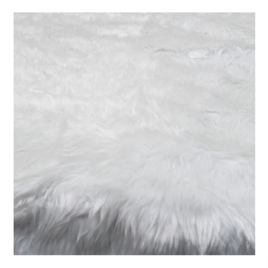 Covor pentru brad, din blanita sintetica, culoare alb, 1m, B.S.P. / SL304