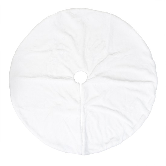 Covor pentru brad, din blanita sintetica, culoare alb, 1.1m, B.S.P. / SL305