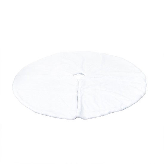 Covor pentru brad, din blanita sintetica, culoare alb, 1.1m, B.S.P. / SL305
