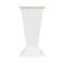 Vaza din plastic culoare alb, model patrat, H 36 cm, B.S.P. / SL312