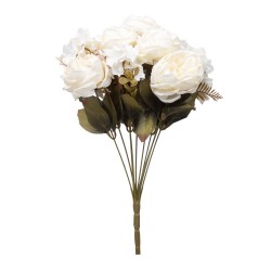 Buchet 11 fire, bujor + hortensie, 45 cm, B.S.P. / SL313_C