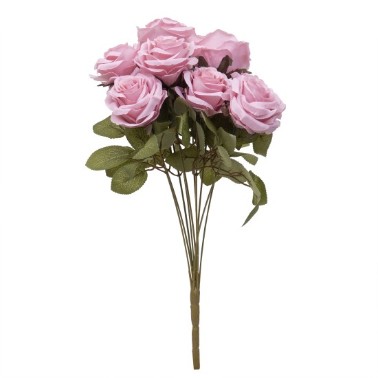 Buchet 10 fire trandafir, H 50 cm, culoare roz inchis, B.S.P. / SL314_RI