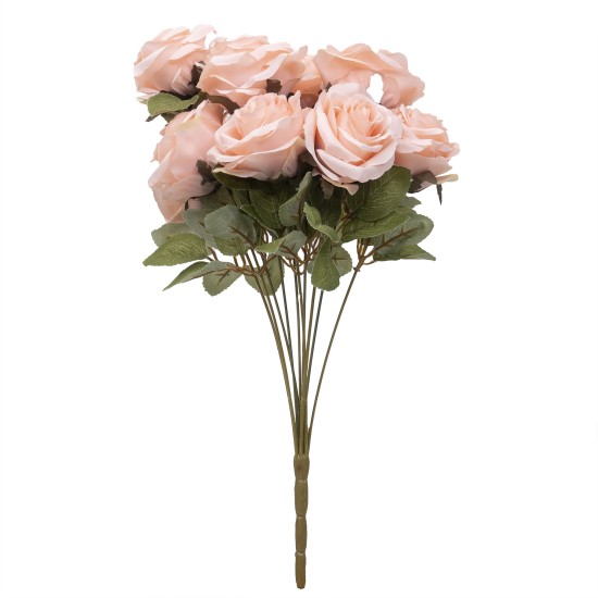 Buchet 10 fire trandafir, H 50 cm, culoare roz, B.S.P. / SL314_R