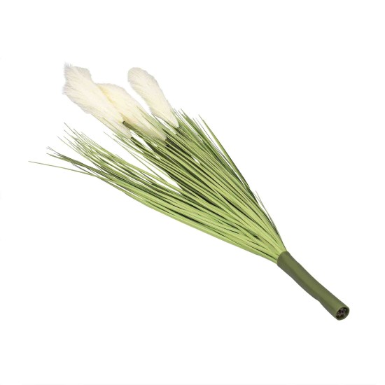 Buchet puf artificial, culoare verde + crem, H 90 cm, B.S.P. / SL317