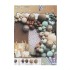 Set aranjament baloane pentru arcada, decor verde, maro si crem, 118 piese, B.S.P. / SL320