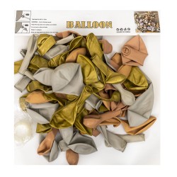Set aranjament baloane pentru arcada, decor auriu, 82 piese, B.S.P. / SL325