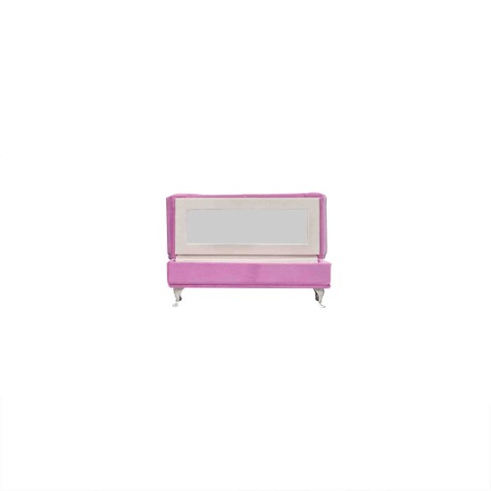 Cutie de bijuterii din catifea, model canapea, culoare roz, 22x13x9 cm, B.S.P. / SL352_R