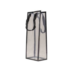 Set 10 pungi transparente, chenar negru, 34x13x10 cm, B.S.P. / SL363_1