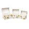 Cutii cadou, model cufar, impimeu floarea-soarelui, 3/set, B.S.P. / SL377_G