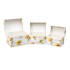 Cutii cadou, model cufar, impimeu floarea-soarelui, 3/set, B.S.P. / SL377_G