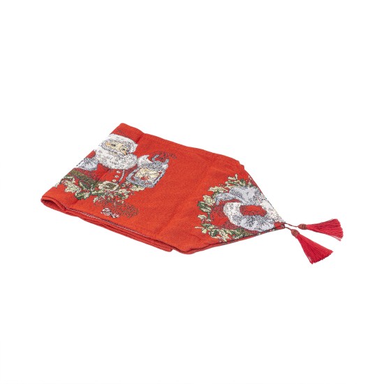 Napron decorativ pentru masa, model Mos Craciun si cadouri, 33x180 cm, B.S.P. / SL378_2