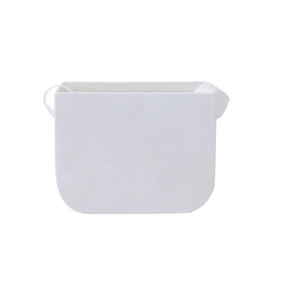 Set 3 cutii cu forma dreptunghiulara din catifea, culoare alb, B.S.P. / SL380_1