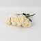 Buchet 9 trandafiri artificiali, culoare crem, H 40 cm, B.S.P. / SL393_1