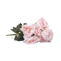 Buchet 9 flori artificiale, culoare roz, H 45 cm, B.S.P. / SL396_RZ