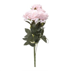 Buchet 9 flori artificiale, culoare roz, H 45 cm, B.S.P. / SL396_RZ