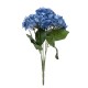 Buchet 5 fire, hortensie, H 45 cm, culoare albastru, B.S.P. / SL398_AB