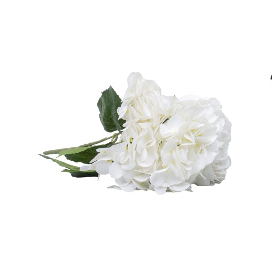 Buchet 5 fire, hortensie, H 45 cm, culoare alb, B.S.P. / SL398_A