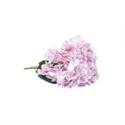 Buchet 5 fire, hortensie, H 45 cm, culoare mov inchis, B.S.P. / SL398_RZ