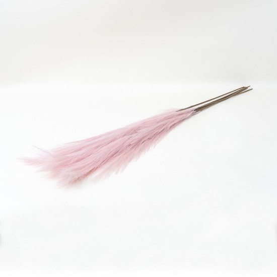 Set 5 fire de pampas, culoare roz, H 120 cm, B.S.P. / SL399_2