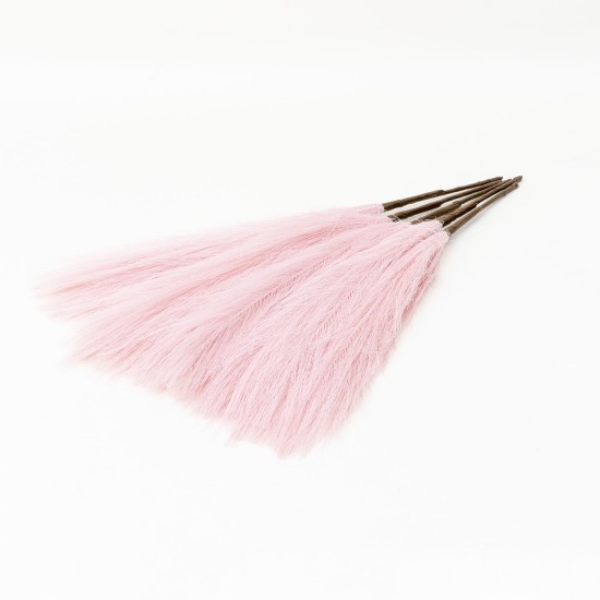Set 5 fire de pampas, culoare roz, H 42 cm, B.S.P. / SL400_4