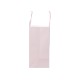 Punga cadou din carton cu fereastra, model cu funda, culoare roz,10/set, 30x15x25 cm, B.S.P. / SL424_RZ