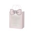 Punga cadou din carton cu fereastra, model cu funda, culoare roz,10/set, 30x15x25 cm, B.S.P. / SL424_RZ