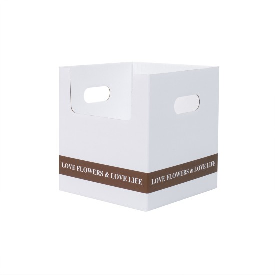 Cutie din carton, culoare alb, 24x24x26 cm, B.S.P. / SL425_A