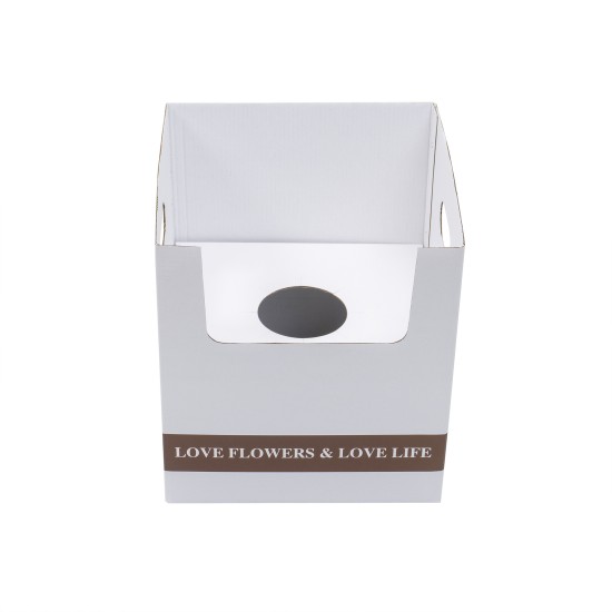 Cutie din carton, culoare alb, 24x24x26 cm, B.S.P. / SL425_A