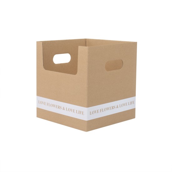 Cutie din carton, culoare maro, 24x24x26 cm, B.S.P. / SL425_M