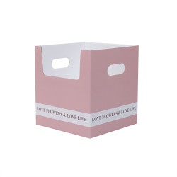 Cutie din carton, culoare roz, 24x24x26 cm, B.S.P. / SL425_RZ