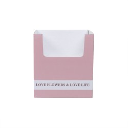 Cutie din carton, culoare roz, 24x24x26 cm, B.S.P. / SL425_RZ