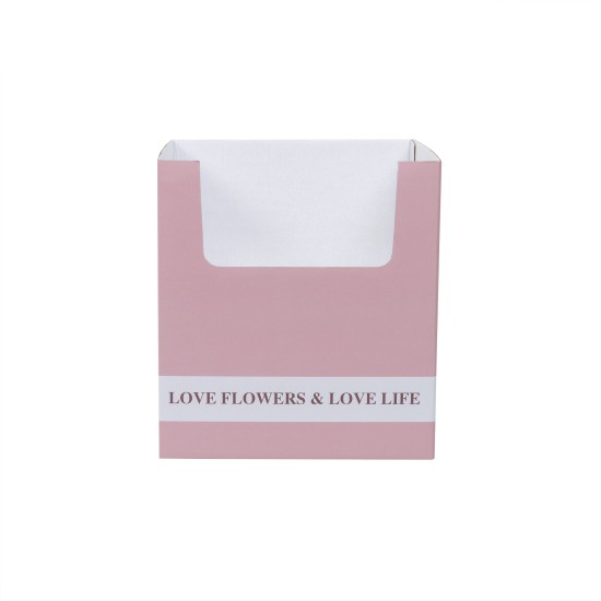 Cutie din carton, culoare roz, 24x24x26 cm, B.S.P. / SL425_RZ