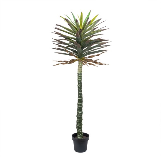 Copac artificial in ghiveci, model Yucca, 160x60 cm, B.S.P. / SL445