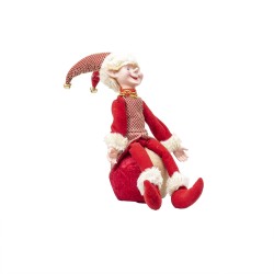 Decoratiune Craciun, Spiridus, culoare rosu, 30x10 cm, B.S.P. / SL455_R