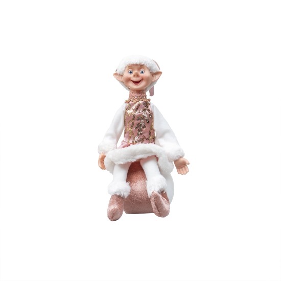 Decoratiune Craciun, Spiridus, culoare rosu, 30x10 cm, B.S.P. / SL455_RZ