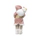Figurina Mos Craciun, culoare roz, 45 cm, B.S.P. / SL456